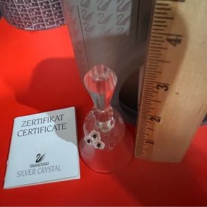 Swarovski crystal bell, mint in box with paperwork